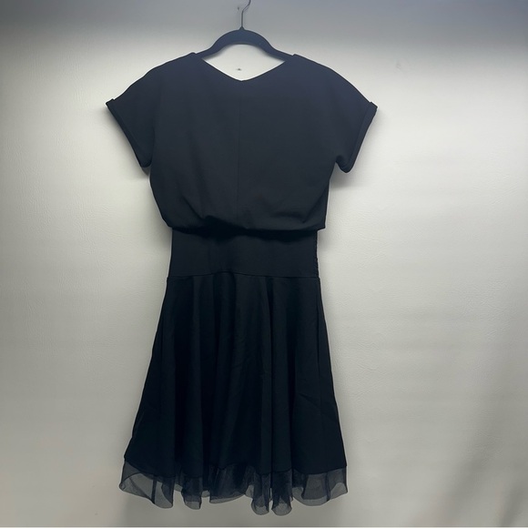 Maje Women's Black Rodene Belted Dress Black Sz 2 - Picture 5 of 12